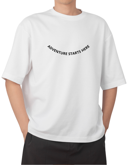 White Oversized Astronaut in Space T-Shirt | Premium Graphic Tee