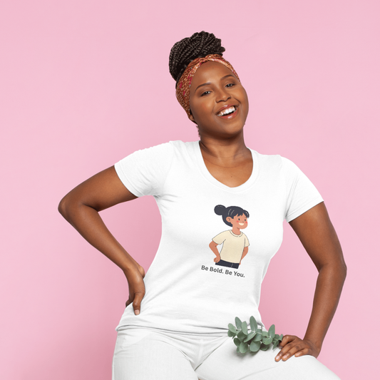 Be Bold. Be You – Women's White Tshirt