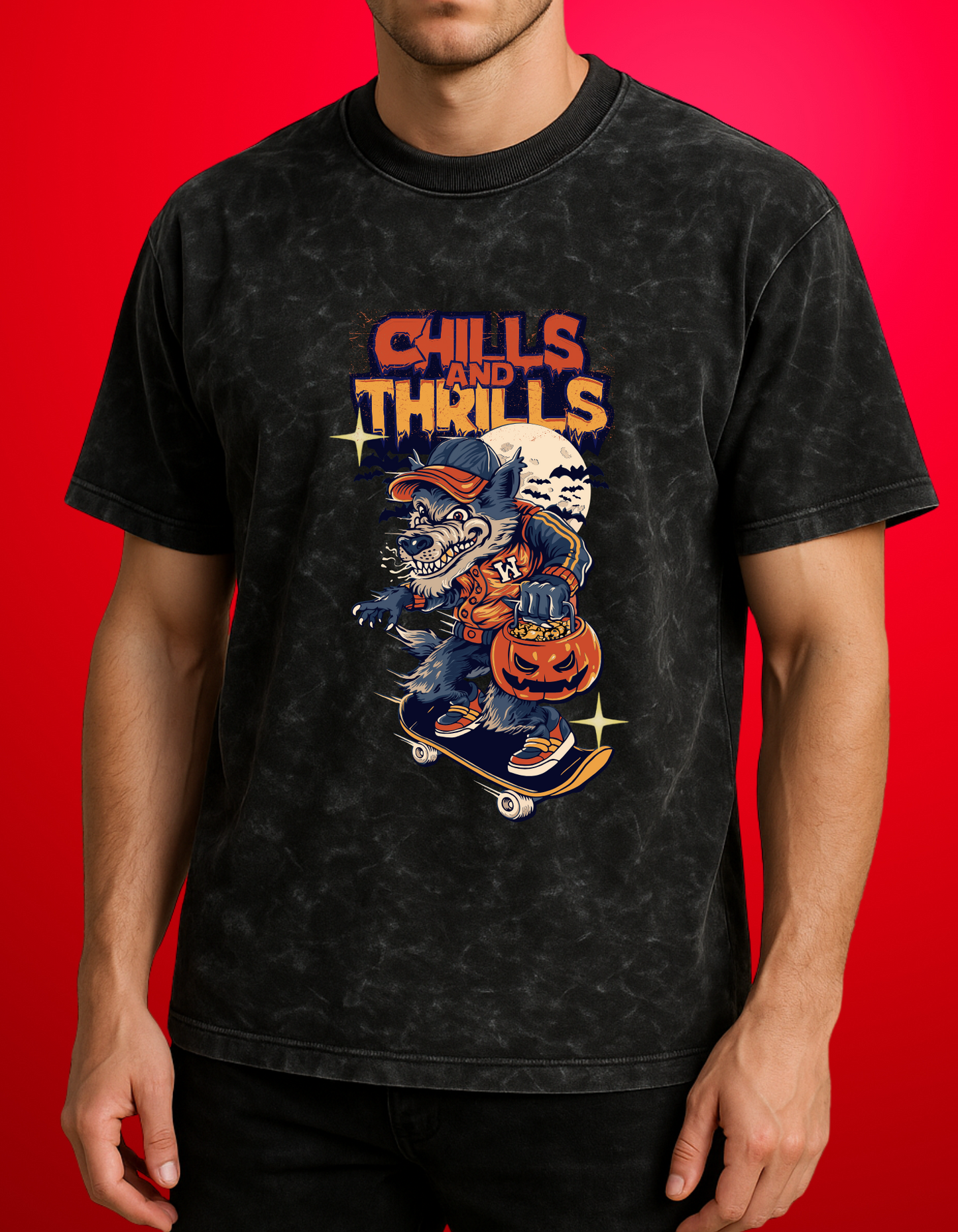 Acid Wash Oversized T-Shirt – Premium Quality | Chill & Thrill