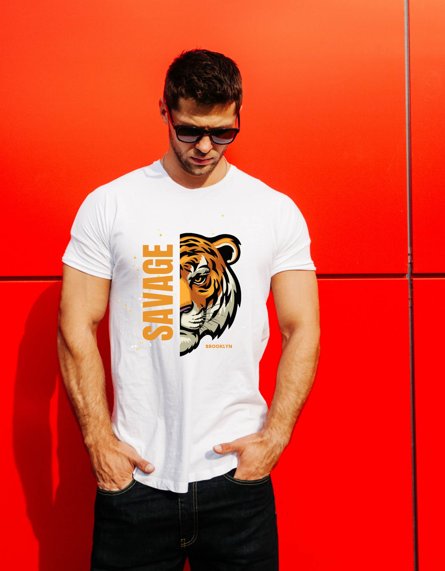 Savage Black T-Shirt for Men
