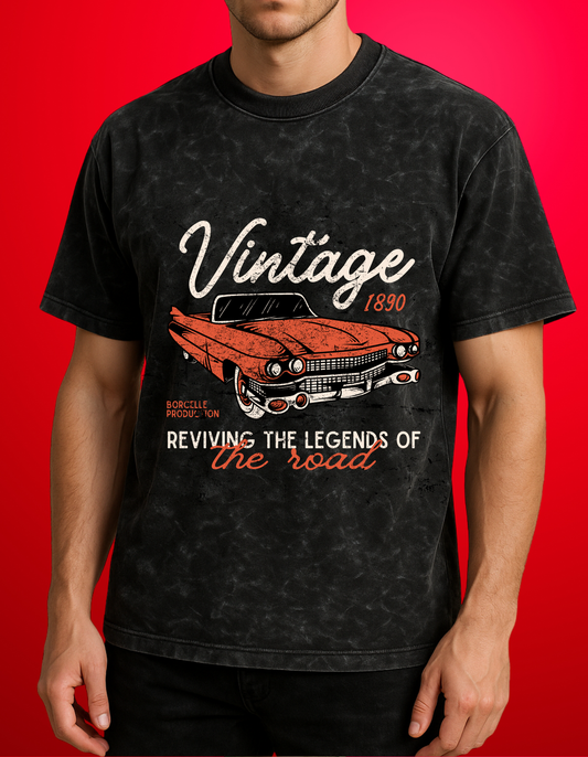 Acid Wash Oversized T-Shirt – Retro Street Vibes