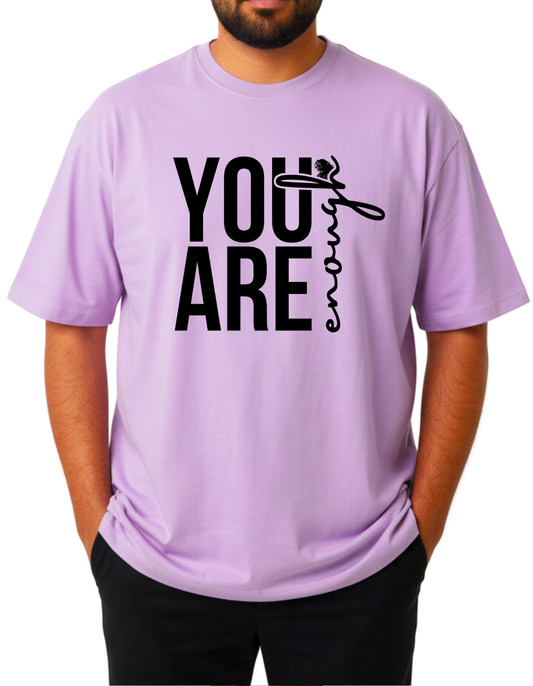 Premium Oversized “You Are” Print T-Shirt | Trendy Graphic