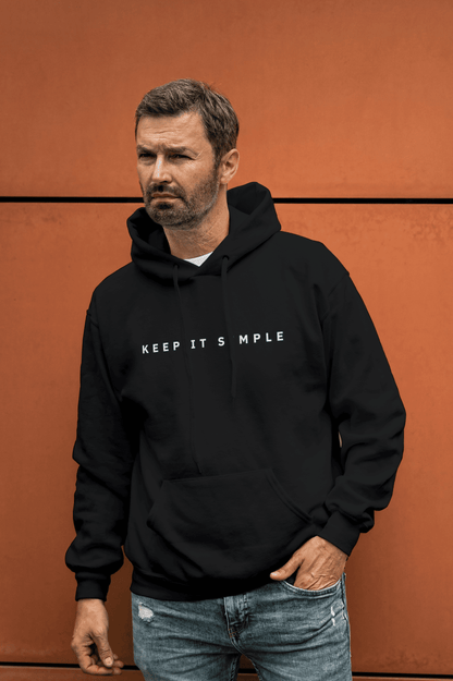 Keep It Simple Black Hoodie – Minimalist Premium Hoodie