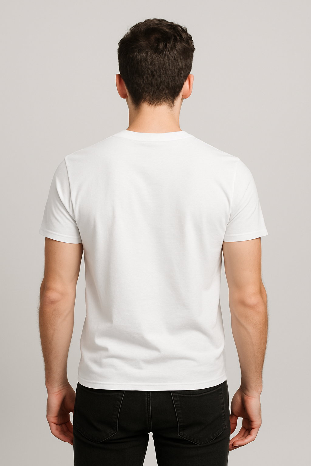White Bike Graphic T-Shirt – Men’s Casual Wear